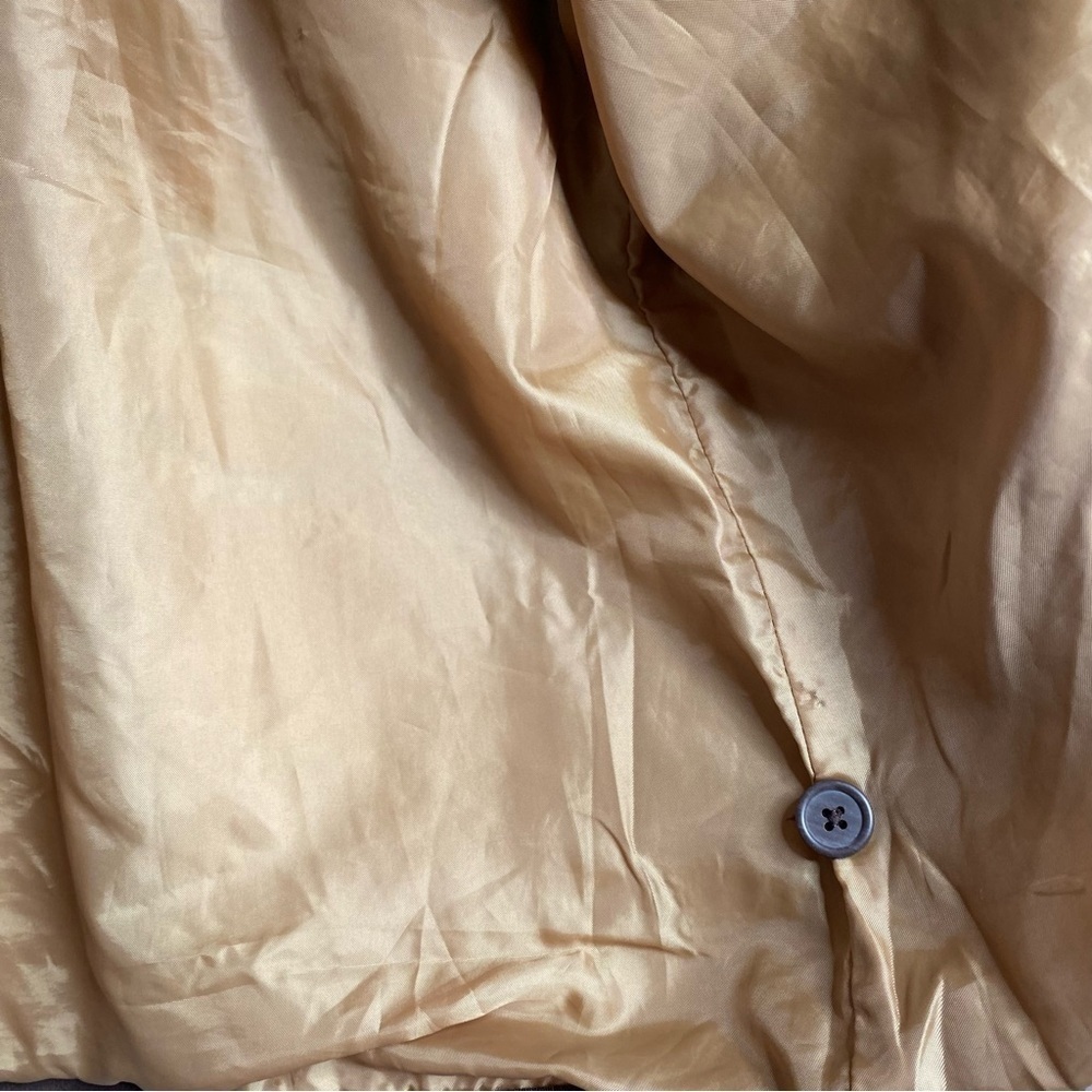 Denim & Co beige Denim Duck barn jacket Paisley embroidery Cottagecore XL - Picture 9 of 10